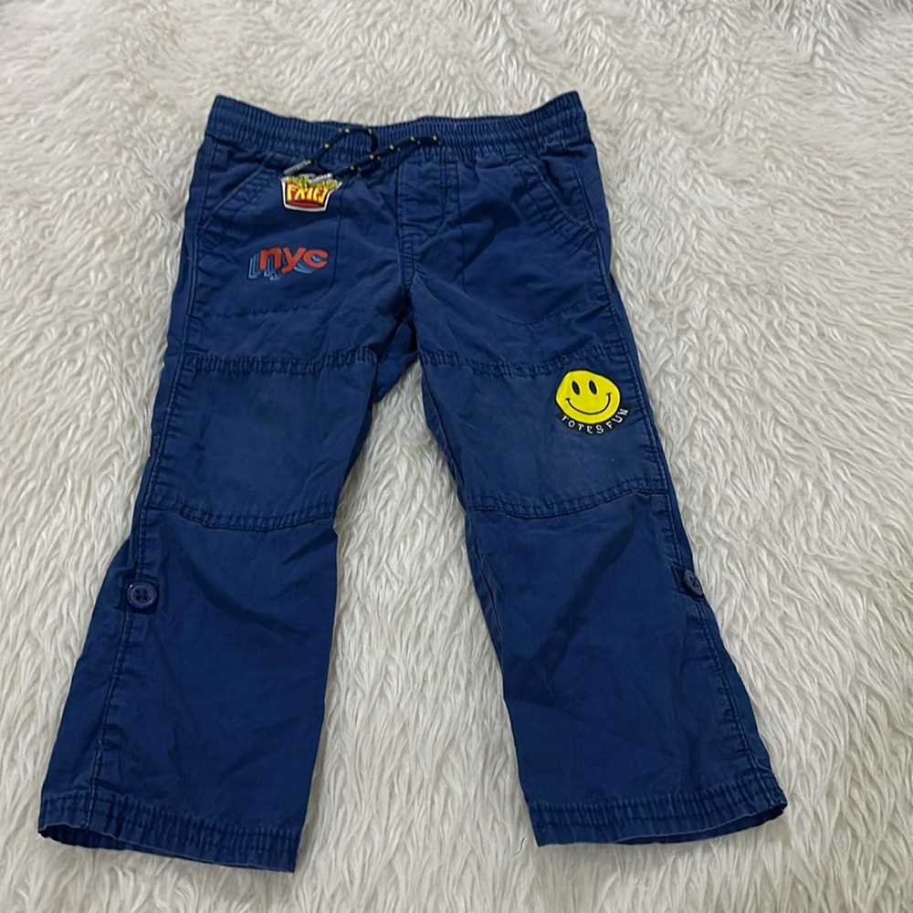 Baby gap blue elastic caprice pants size 3